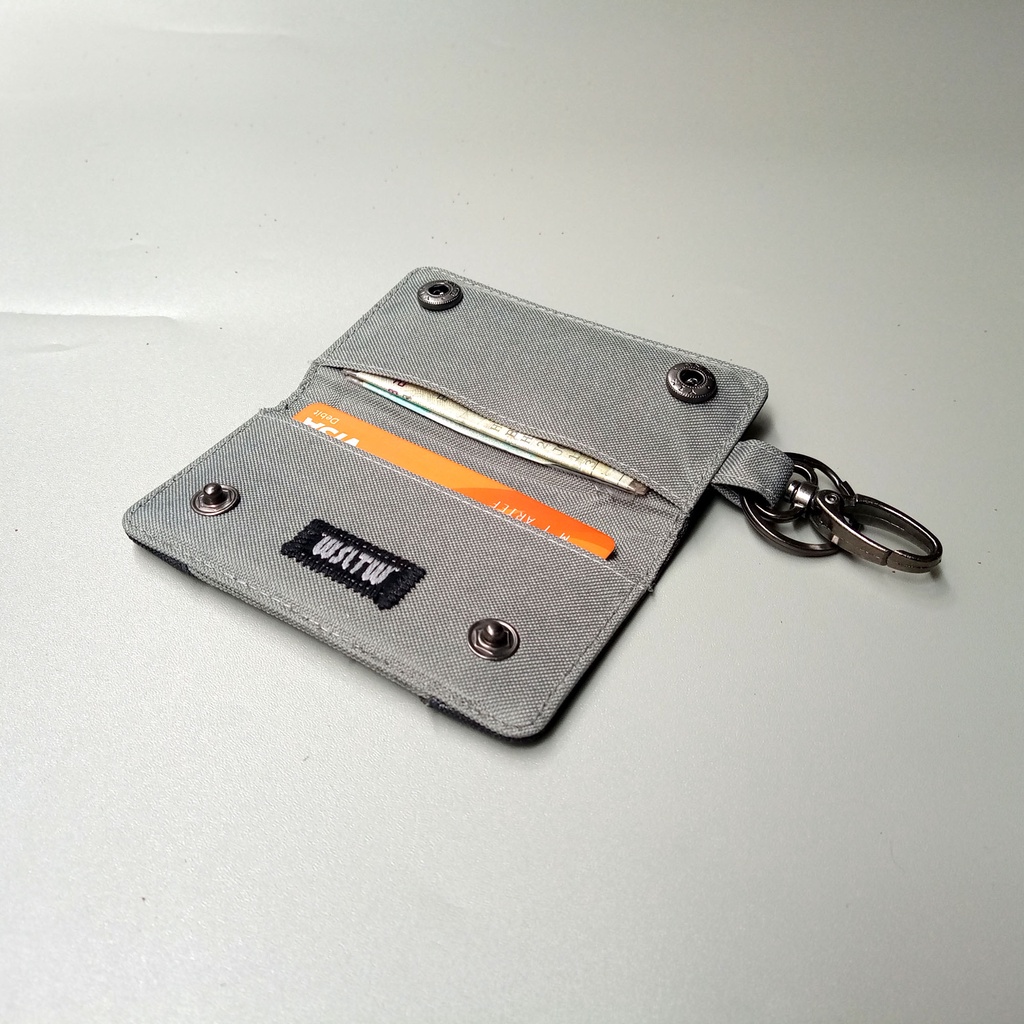 gantungan stnk kunci Motor Dompet Stnk Mobil Polet Abu - WSGK076
