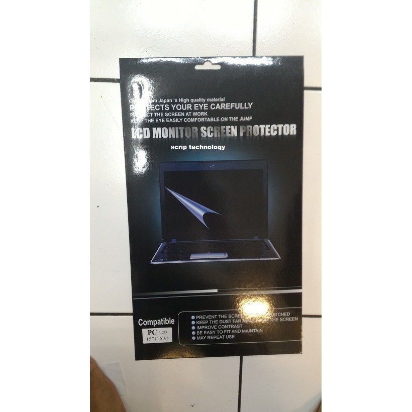 ANTI GORES LAPTOP 15&quot; inch SCREEN PROTECTOR LCD LAPTOP