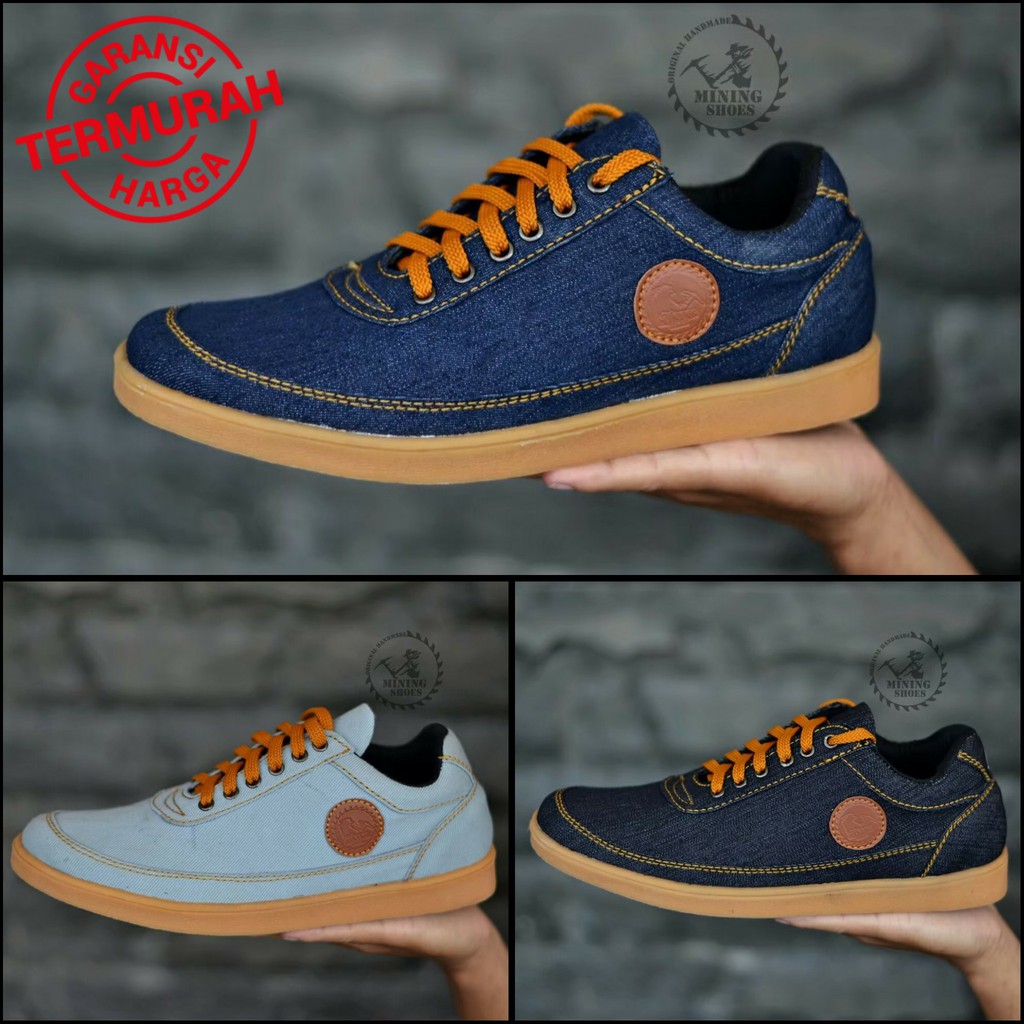 [COD] SEPATU SNEAKERS PRIA CASUAL LOKAL HANDMADE TERBARU