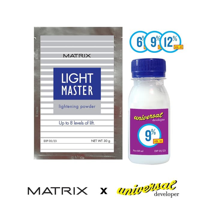 LMM light master matrix bleaching pewarna rambut bleach powder 30 gr