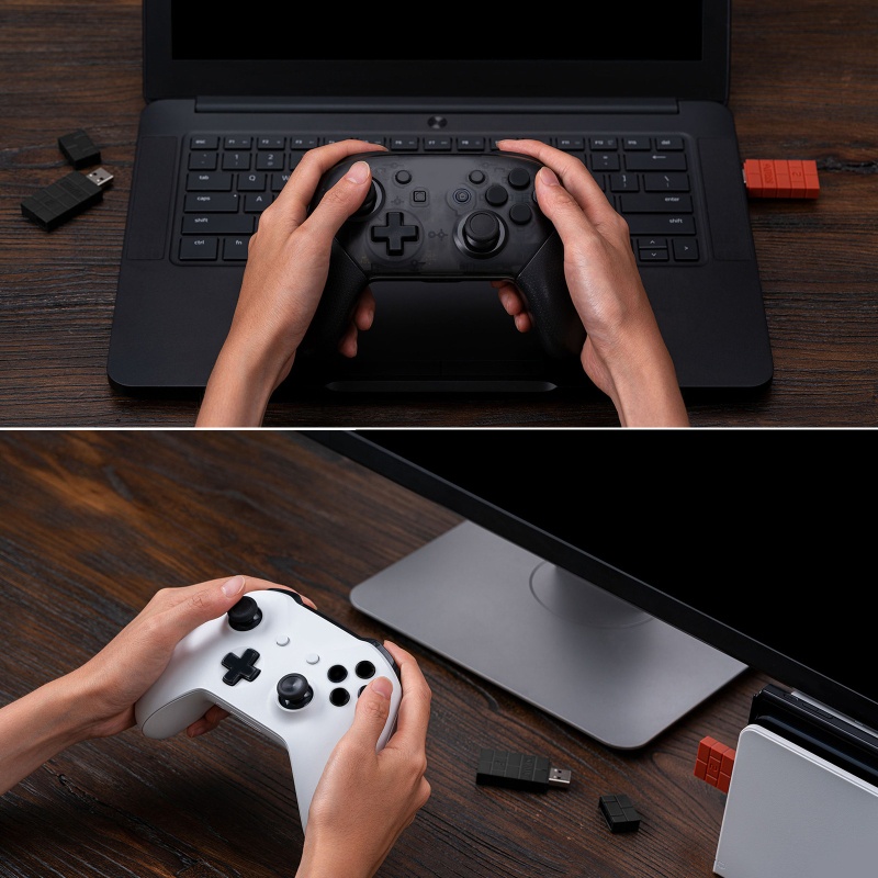 Gro 8Bitdo Wireless USB Adapter Plug Untuk Bermain Cocok Untuk Switch XB One S Controller