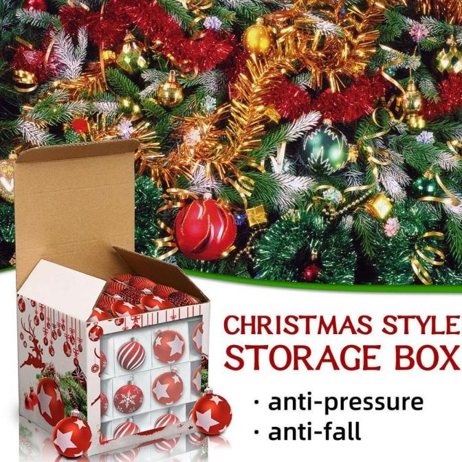 

JV673 33 33 33 CM CHRISTMAS GIFT BOX GIFT WRAPPING BOX XMAS BOX M6B5 C DSFD2215645