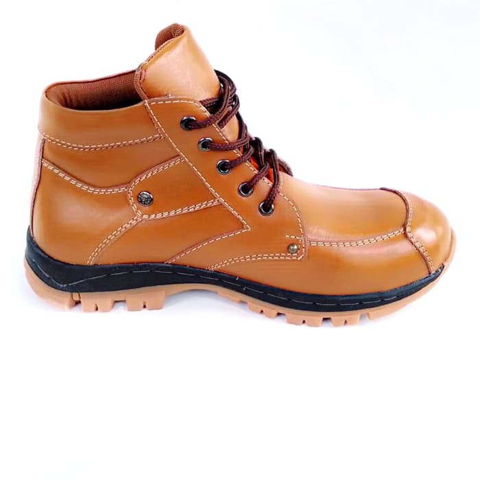 Sepatu Safety Boot Pria Kulit Asli Rasheda Dr 05 Big Size