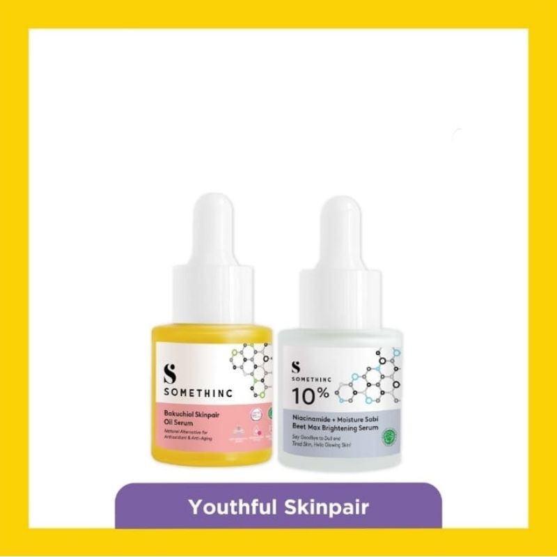 Somethinc youthfull skinpair (bakuchiol 20ml, niacinamide 10%+ sabi 20ml)