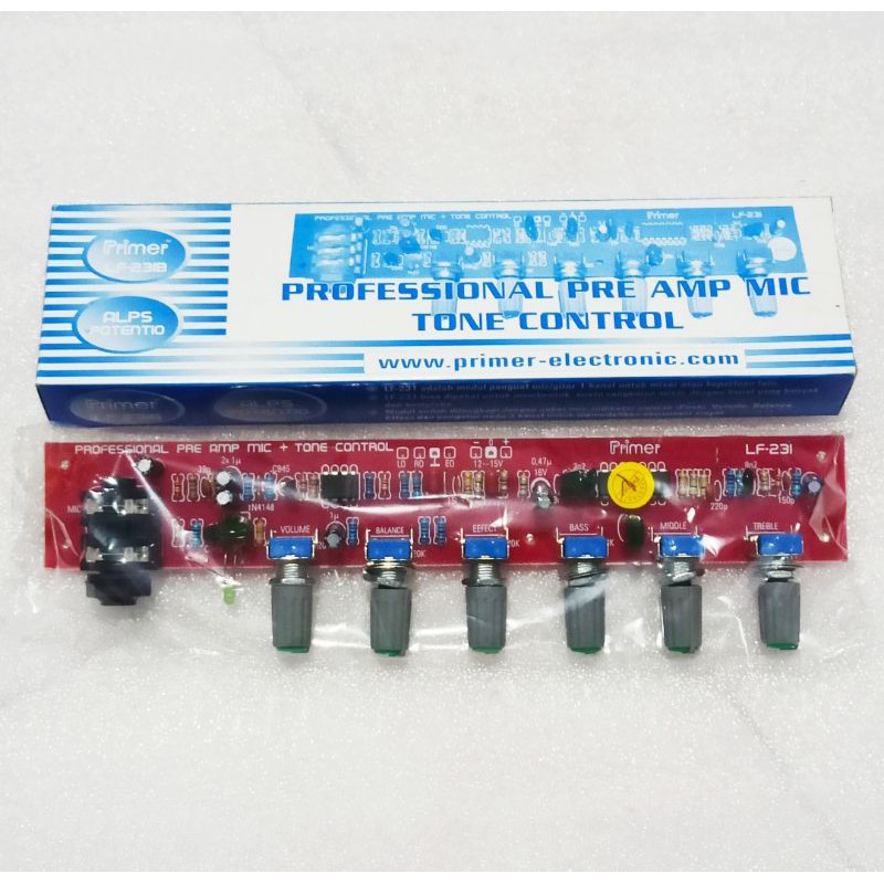 Professional Pre Amp Mic Tone Control Primer LF-231B