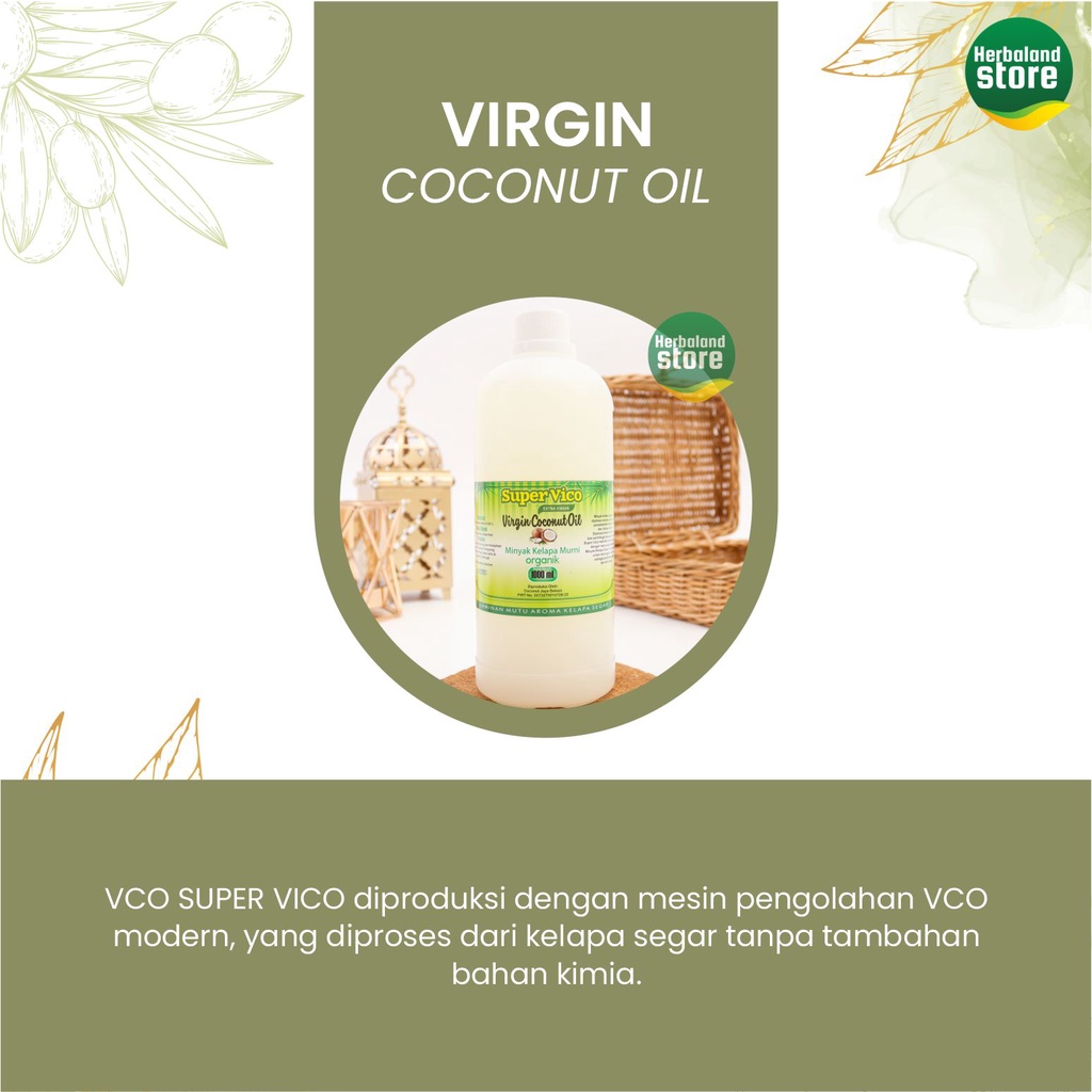 SUPER VICO VCO Virgin Coconut Oil 1 Liter