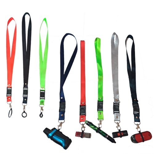 Tali Lanyard Gantungan + Karet O ring ukuran 13mm, 20mm, 40mm. Lanyards Pods Flashdisk Pulpen DLL