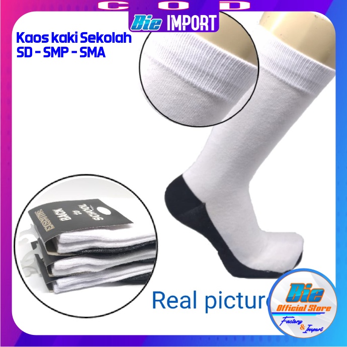 Kaos Kaki Sekolah SD/SMP/SMA Panjang Best Seller