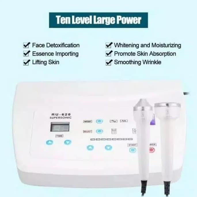 alat kecantikan detox wajah RU-638 Facial 2in1 ultrasound detox