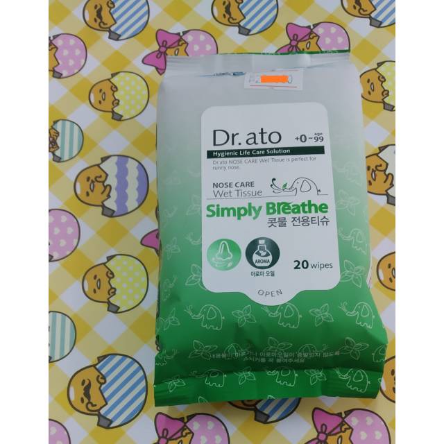 Dr ato nose care wet tissue simply breathe