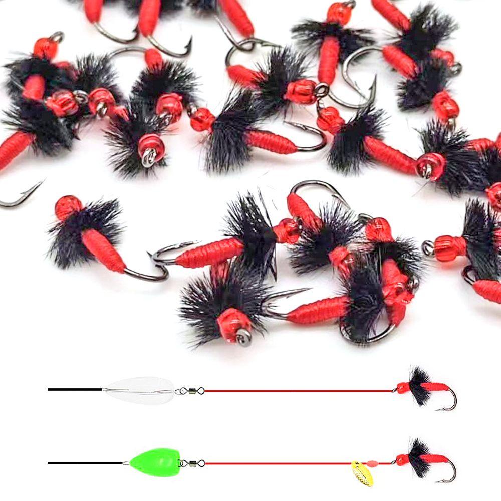 Preva 5pcs Artificial Insect Lure Fishing Flies Fly Alat Pancing Kail Pancing