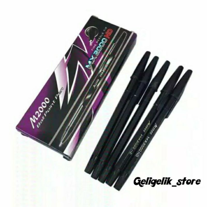 

(LUSIN) PULPEN TINTA HITAM M2000 MURAH / BOLPEN / PENA / PEN MX2000ND