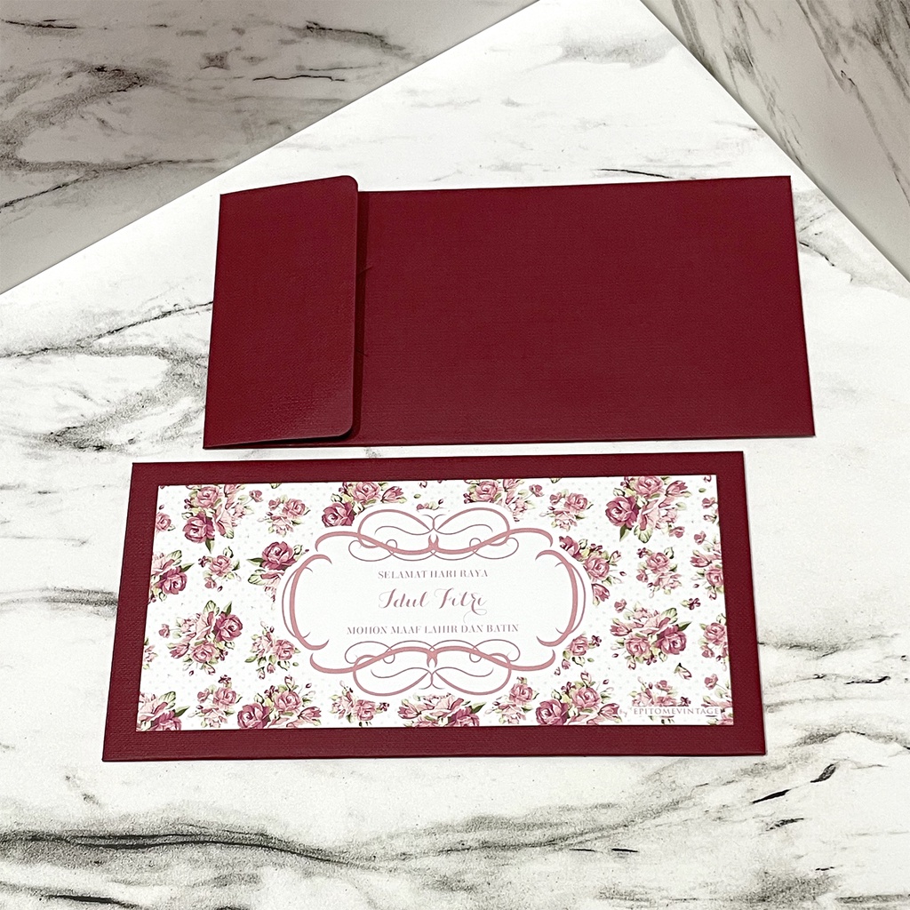 

Amplop Angpao Idul Fitri Lebaran - Money Envelope Eid Al-Fitr Mubarak Ramadhan 03 Motif Bunga