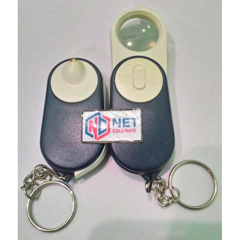 KACA PEMBESAR + LED / KACA PEMBESAR MINI + LED + GANTUNGAN / KEYCHAIN