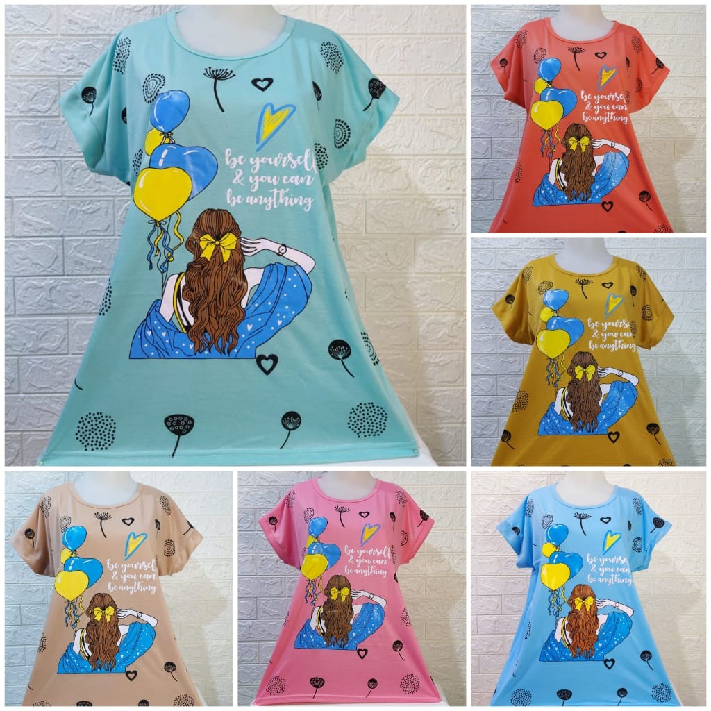 KAOS BIG SIZE CEWEK FULL PRINT | KAOS JUMBO MURAH MERIAH | ATASAN CEWEK XXL | BAJU JUMBO XXL CEWEK