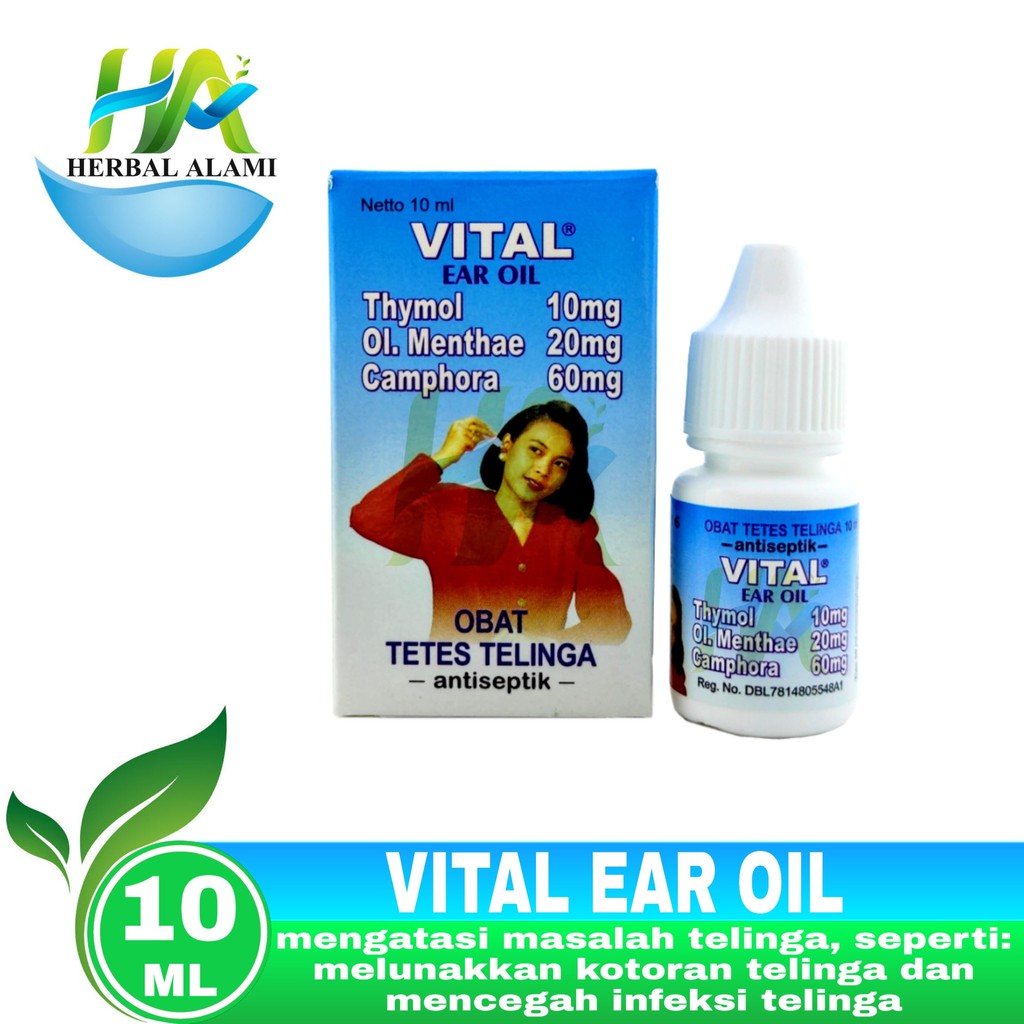 Vital Ear Oil 10 ml - Obat Tetes Telinga