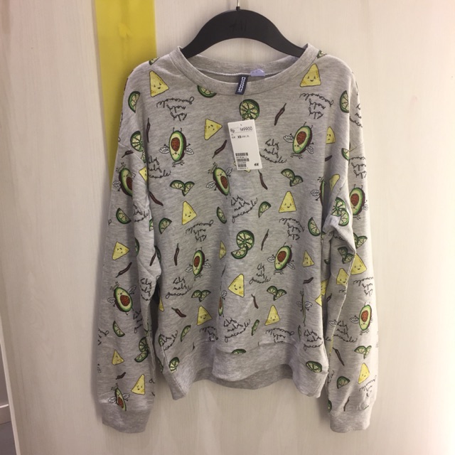 h&m avocado sweatshirt