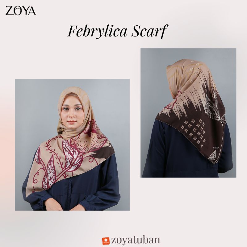 Zoya Scarf Febrylica Kerudung Segiempat