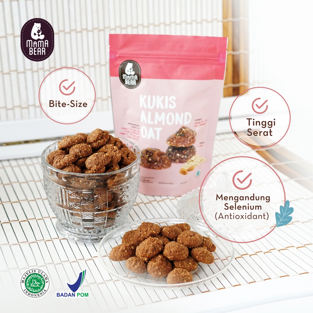 MamaBear Kukis Almond Oat 150gr