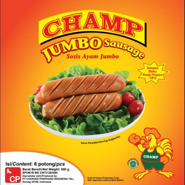 

Sosis ayam jumbo CHAMP 500gr