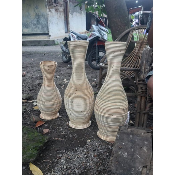 PROMO GUCI ROTAN / VAS BUNGA ROTAN ASLI