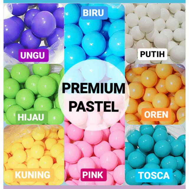 [BEBAS PILIH WARNA] Mandi Bola Pastel Metalic Premium Tebal Halus | SNI Ball Mainan Anak Metalik