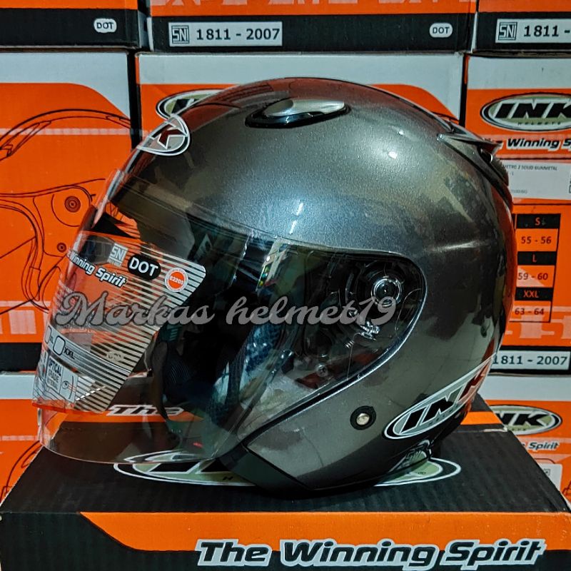 HELM INK CENTRO JET SOLID ORIGINAL-GUDMETAL