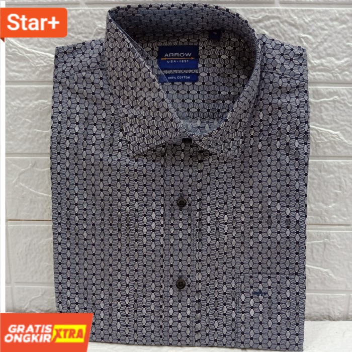 Kemeja Arrow Formil Kerja Kantor Pria Lengan Pendek 15 Laku Baru