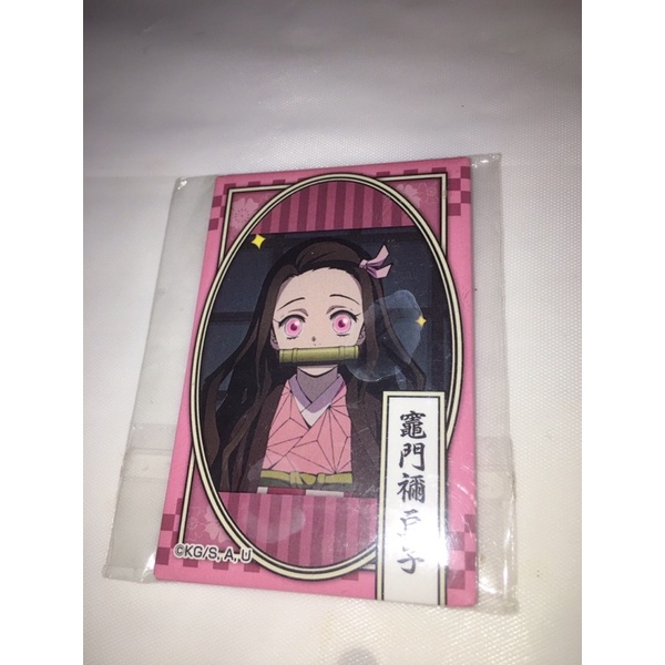 nezuko kimetsu no yaiba badge official merch