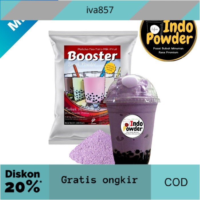 

PROMO Bubuk Minuman aneka rasa Taro 1 kg - Bubble Drink Taro - Indopowder GRATIS ONGKIR
