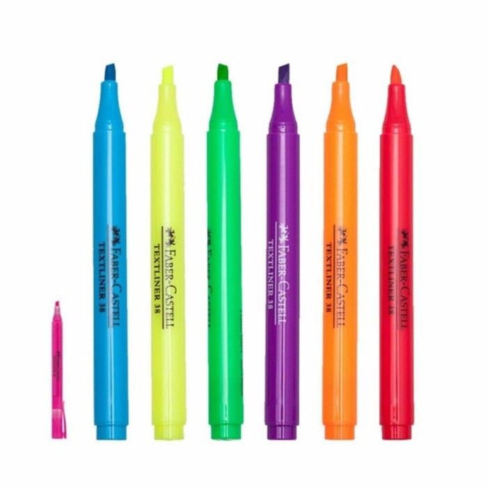 Spidol Warna Warni Alat Tulis Faber-Castell Textliner 38 Transparent Termurah Terlaris By Bali Artemedia