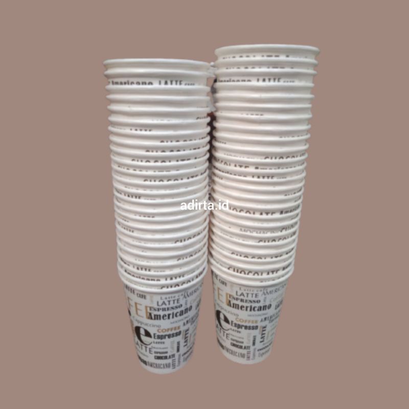 

Paper Cup uk. 8 Oz / Gelas Kertas Kopi Teh Tahan Panas / Cup Kertas Kopi Motif