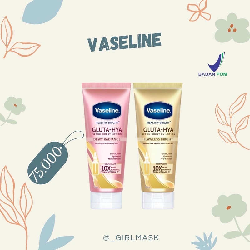 [READY] VASELINE GLUTA-HYA SERUM BRUST LOTION