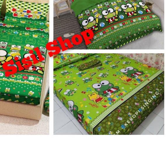 Sprei Karakter Keropi No 1 Ukuran 180 x 200 dan 120x200