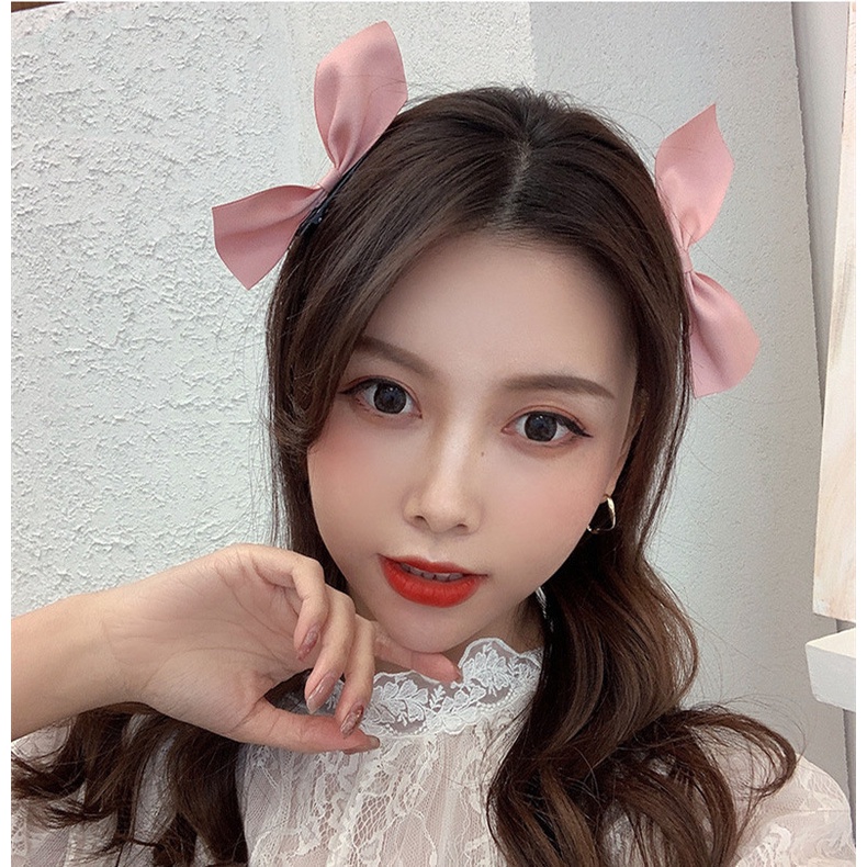 Jepit Rambut Pita Besar / Klip Big Bow Style Korea Impor / Fashion Wanita / Aksesoris Jepitan Hair Clip