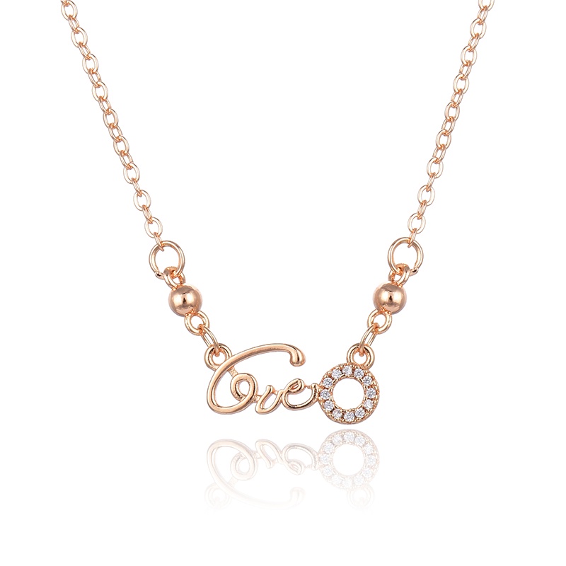 Hyl Jewelry Kalung Titaniun Wanita Permata Perhiasan aksesoris perak Lapis Alloy Emas Muda Love Karat Silver Asli Panjang Muda Dan Anti Luntur-36