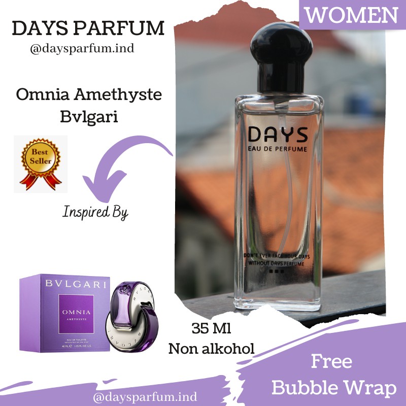 PARFUM WANITA BVLGARI OMNIA AMETHYSTE EAU DE PARFUM MURAH NON ALKOHOL 35ML – DAYS PARFUM