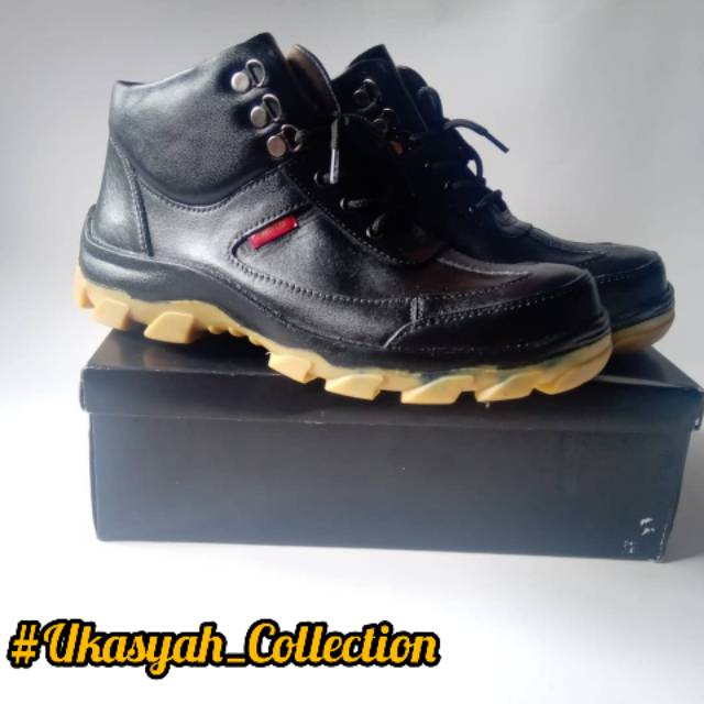 SEPATU KERJA SAFETY - SEPATU KULIT - SOL MENTAH