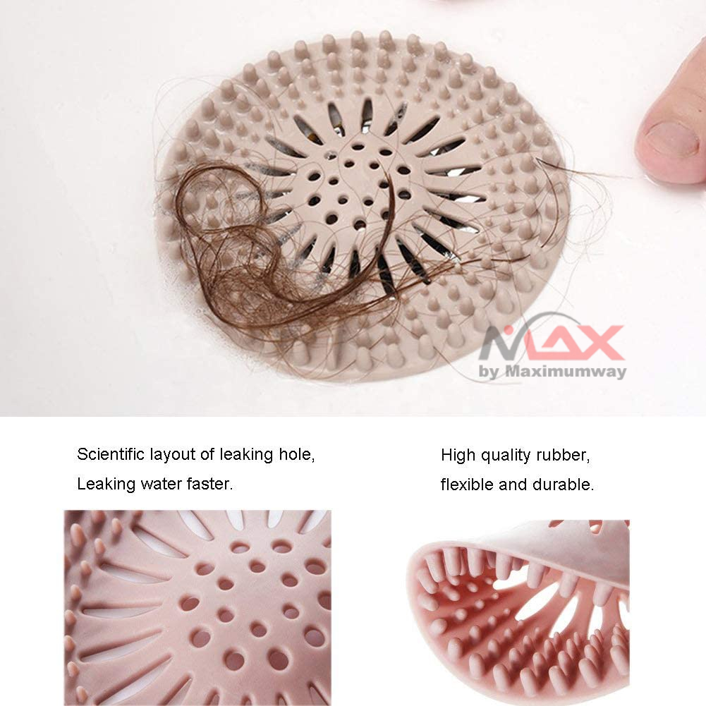 Silikon Penutup Lubang shower penangkap rambut anti tersumbat lubang air kamar mandi WC toilet anti sumbat lubang air kotor Sink Sewer Filter Shower Drain Strainers Bathtub Stopper Silicone Sink Plug Cover Hair Catchers Bathroom Universal Hair Filter