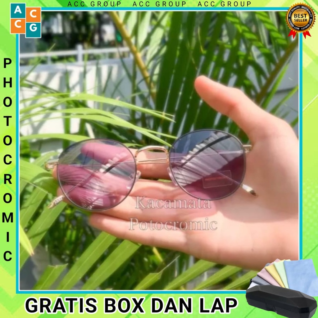 (COD) KACAMATA PHOTOCROMIC ANTIRADIASI BLUERAY FRAME TITANIUM TERMURAH