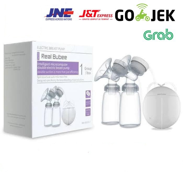 Real Bubee Double Electric Breast Pump | Pompa ASI Elektrik Ganda - Reguler/manual