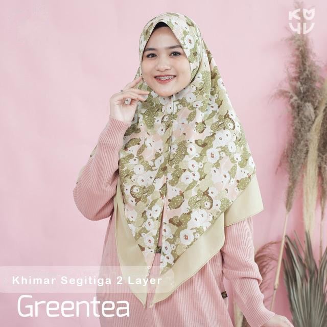 Koyu Hijab Instan Khimar Segitiga 2 Layer Bulak Balik