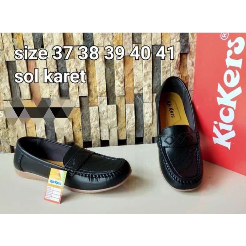 SEPATU PANTOFEL KERJA KANTOR PERAWAT FLAT PANTOFEL FULL PUTIH ORIGINAL SIZE 37-41