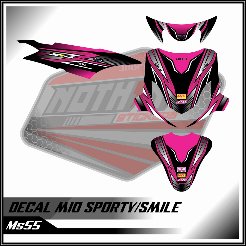 decal mio sporty/smile pink 55