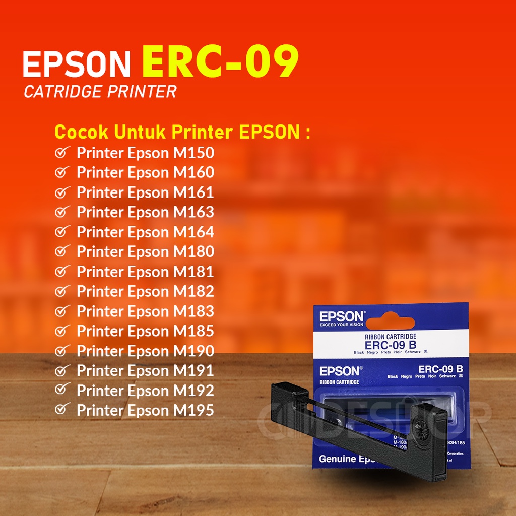 Ribbon Cartridge Epson ERC-09 Hitam/Ungu