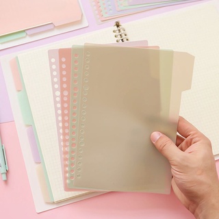 Jual Pembatas Binder Warna Pastel Ukuran A5 B5 Loose Leaf | DIY | Sekat