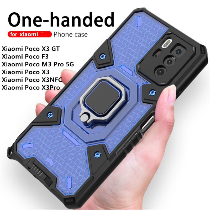 CASE XIAOMI REDMI NOTE 10 / NOTE 10S / NOTE 10 PRO 4G 2021 HARDCASE ARMOR WARRIOR RING ARMOR SPACE CAPSULE CASING HYBIRD