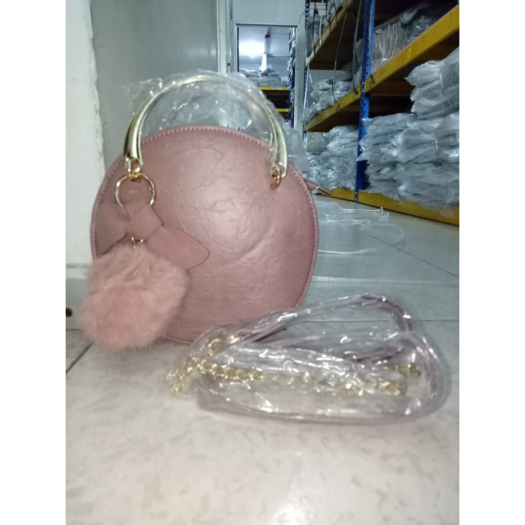 JK U3221 1KG MUAT 2PCS  TAS IMPORT SELEMPANG SLINGBAG SLINBAG KULIT BULAT Y10377 C8270 T578 P9971