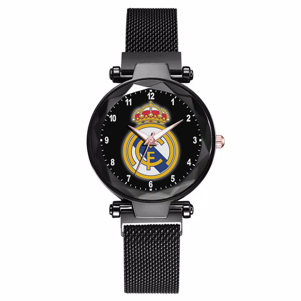 Jam Tangan Wanita Custom - REAL MADRID 2 Free Box &amp; Batre Cadangan