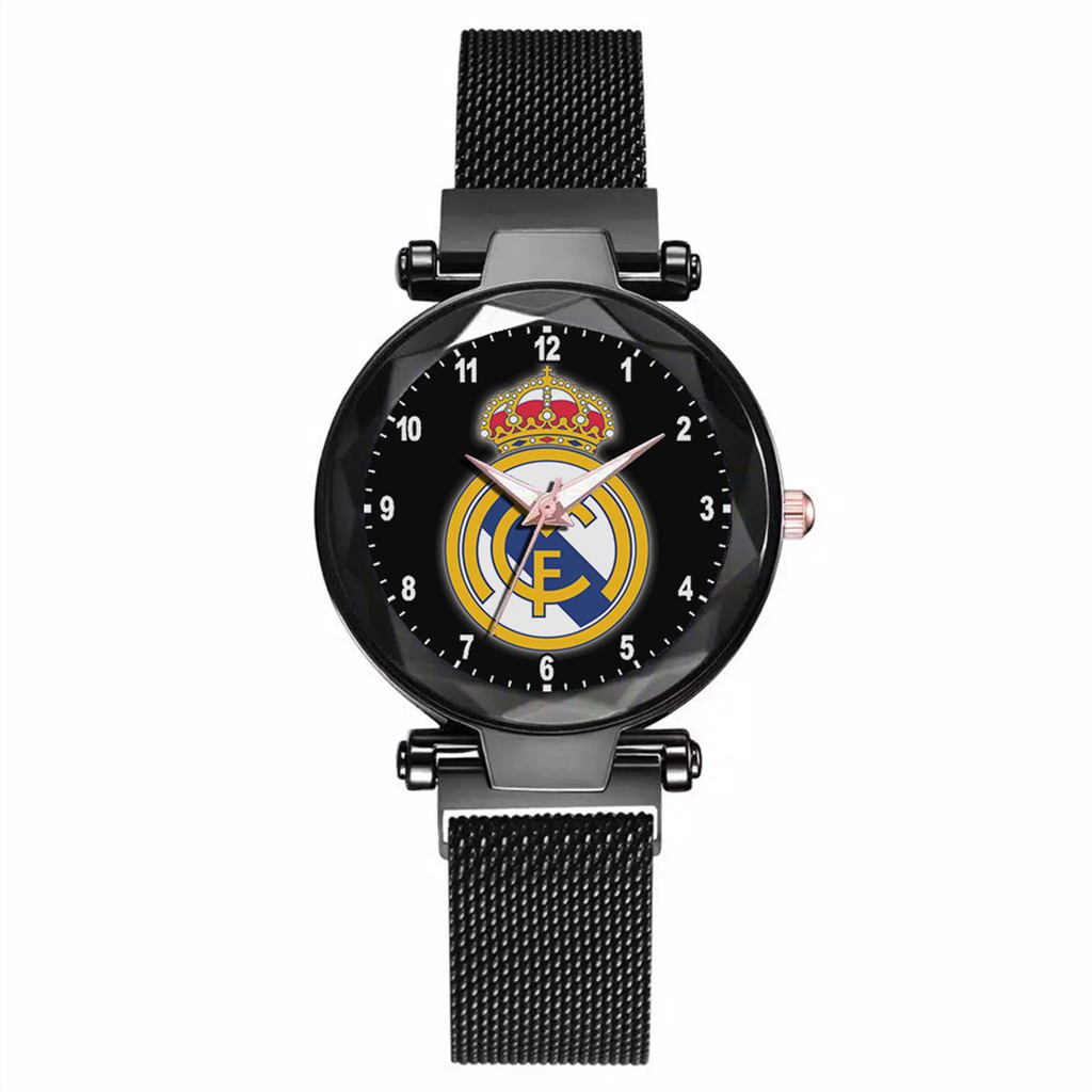 Jam Tangan Wanita Custom - REAL MADRID 2 Free Box &amp; Batre Cadangan